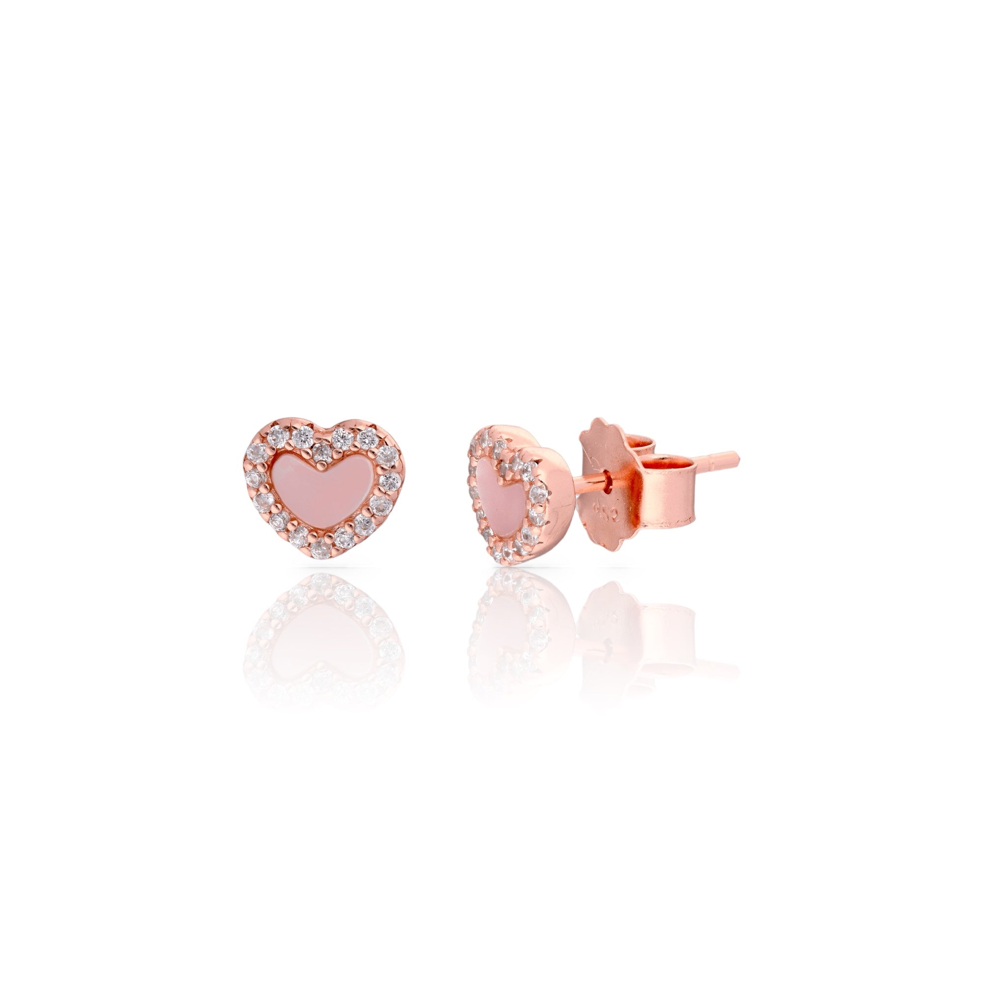 Heart Radiant Studs - Luxevogue