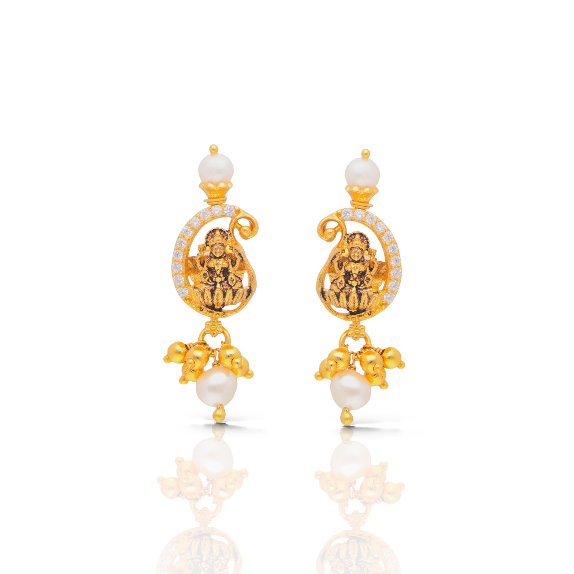 Laxmi Pearl Earrings - Luxevogue