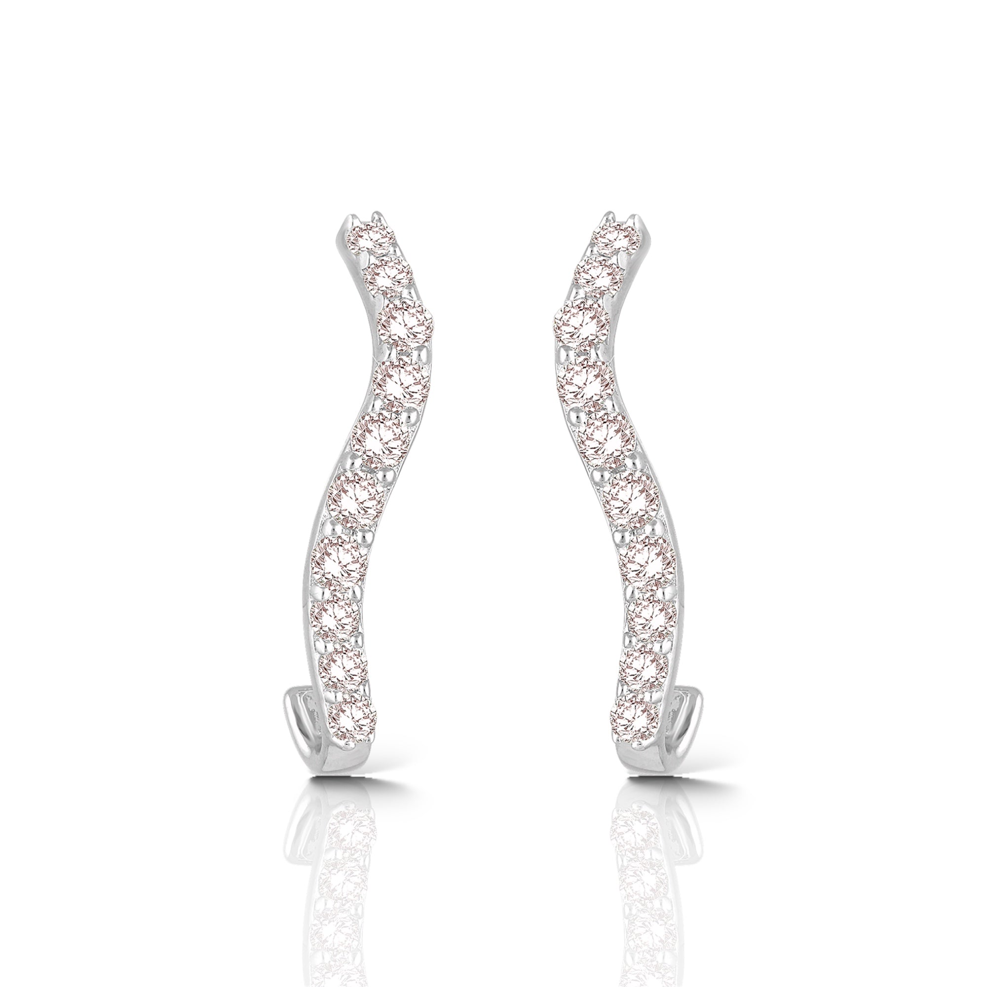 Luxe Sparkling Cuff Earrings