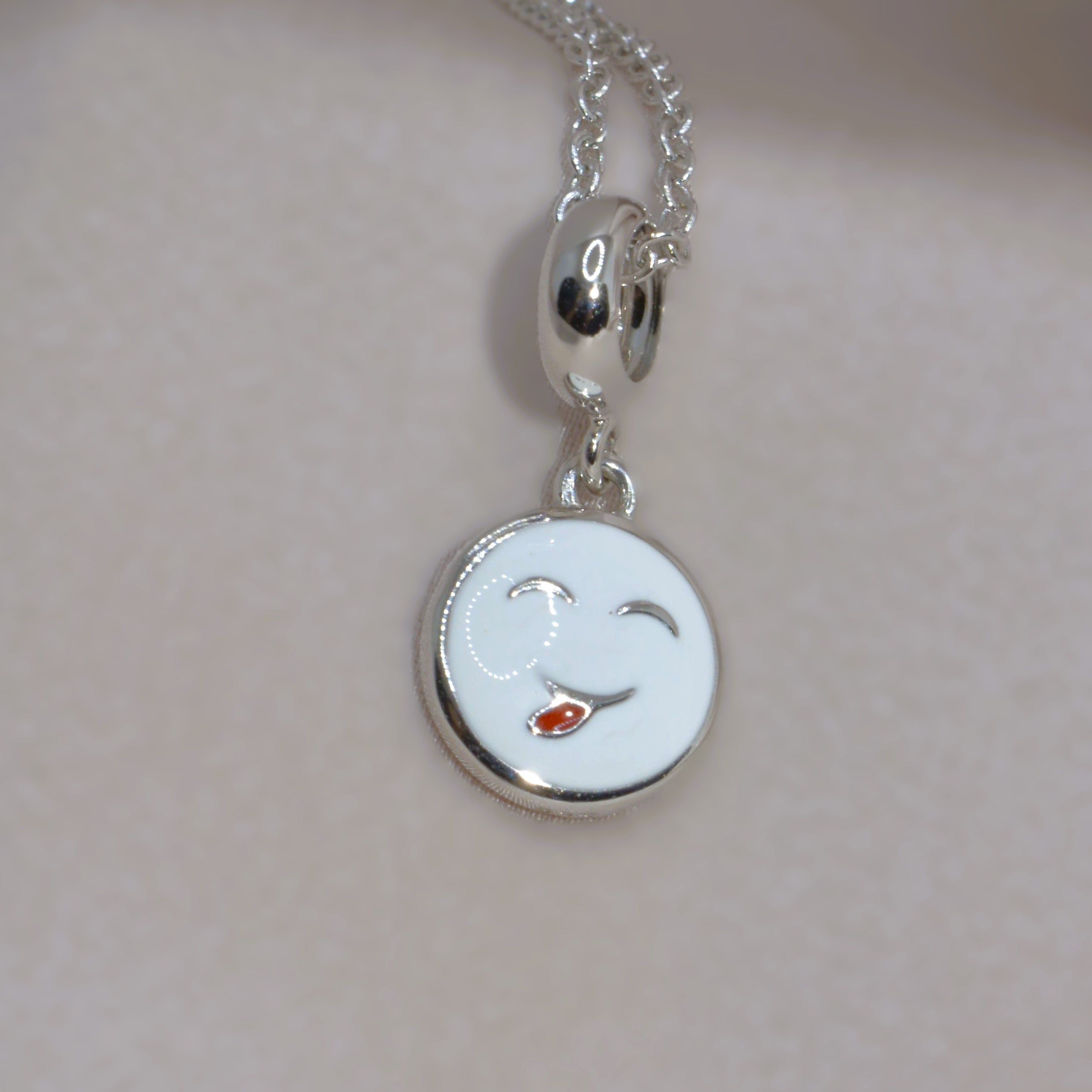 Smiley Face Necklace Set for Kids - 925 Silver Jewelry