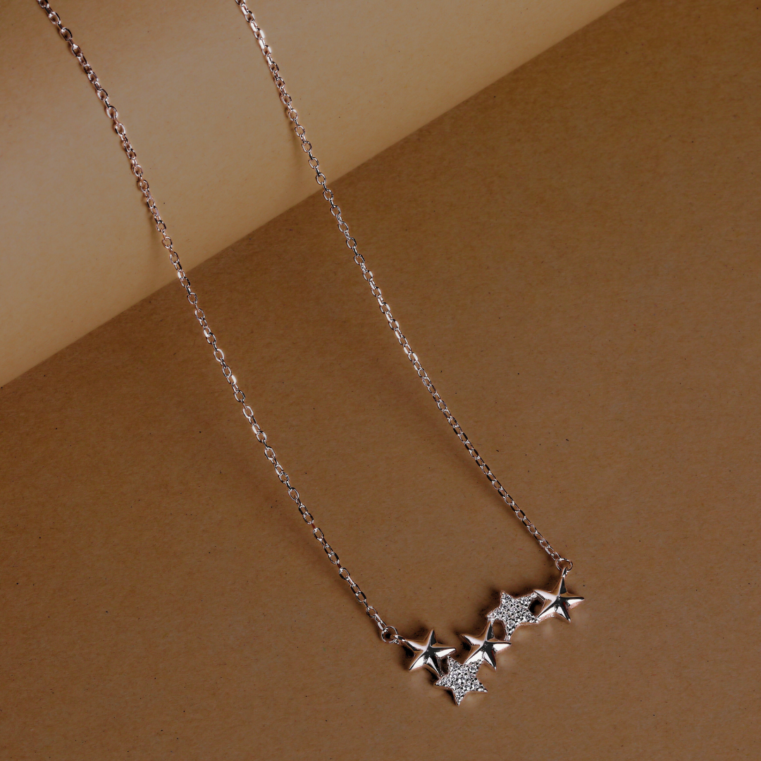 Celestial Star Necklace for Women - 925 Silver Jewelry