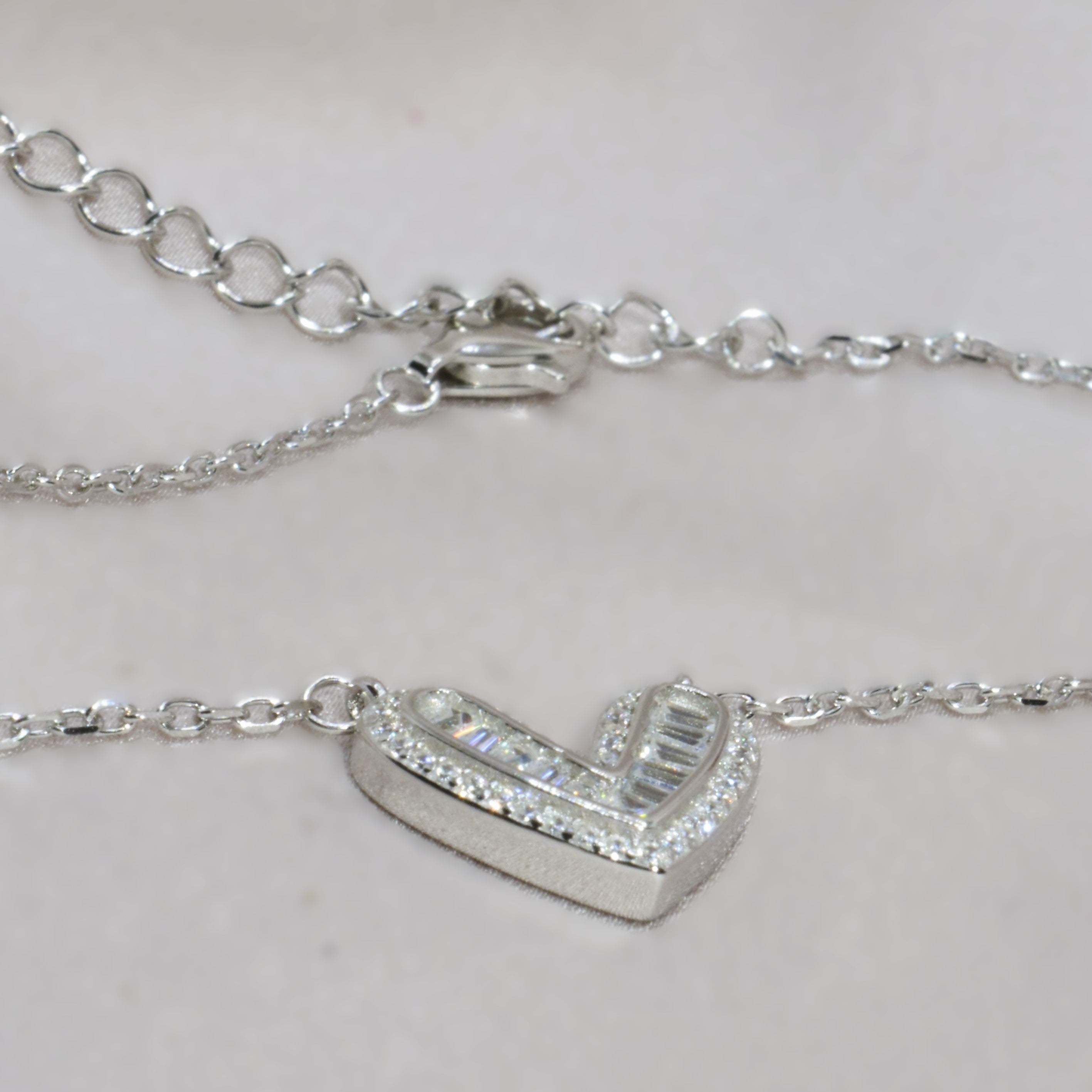 Delicate Heart Necklace for Women - 925 Silver Jewelry