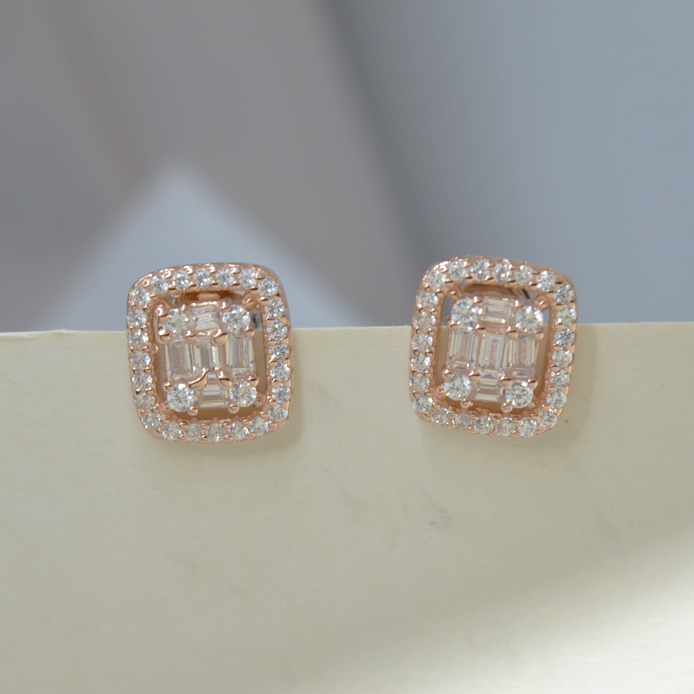 Square Stud Earrings