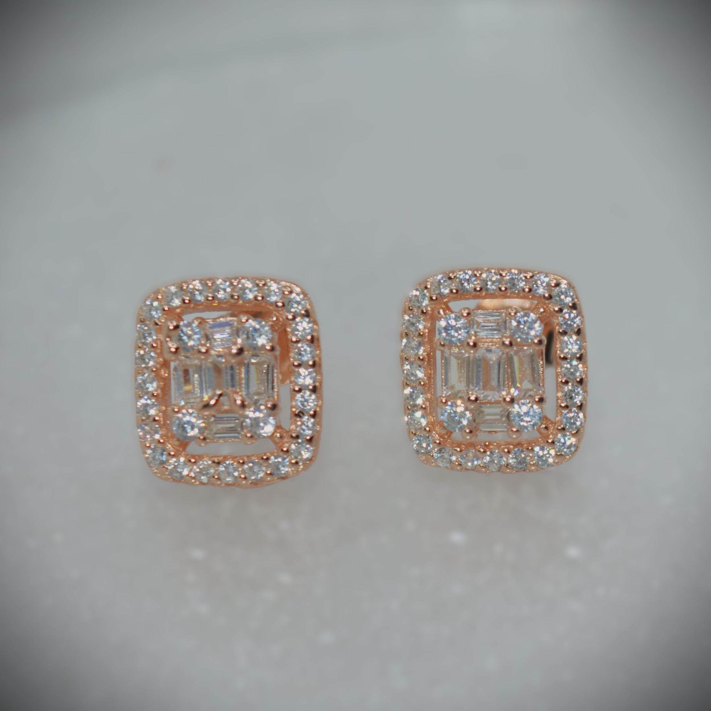 Square Stud Earrings