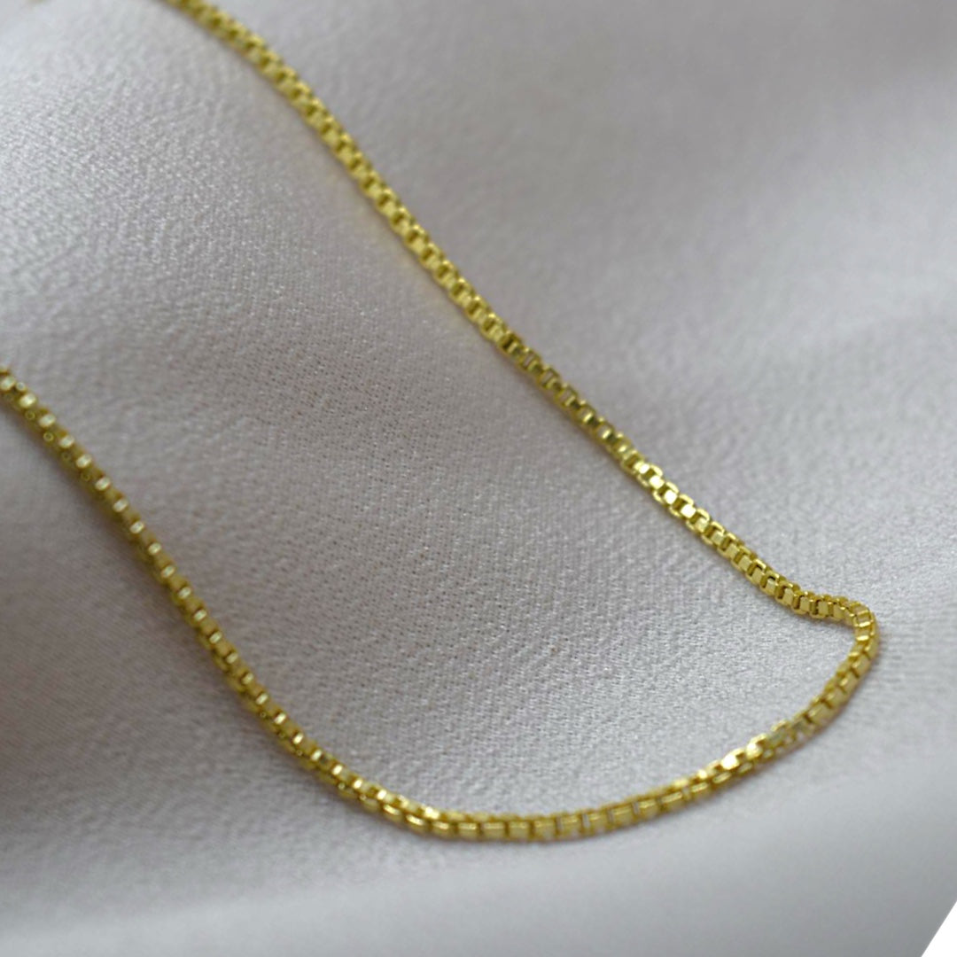 Thin Box Chain 925 Silver Necklace