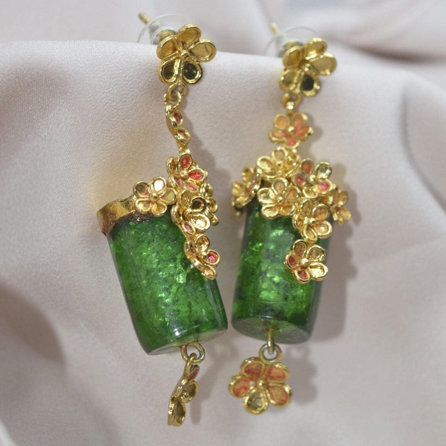 Artistry to Earlobes Floral Earrings My Store 