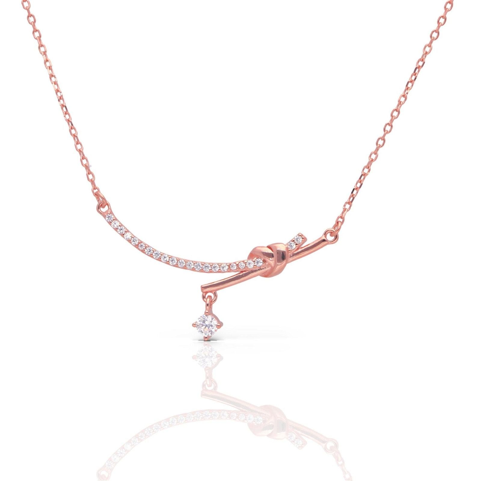 Bling Touch Necklace: Sterling Silver - Luxevogue