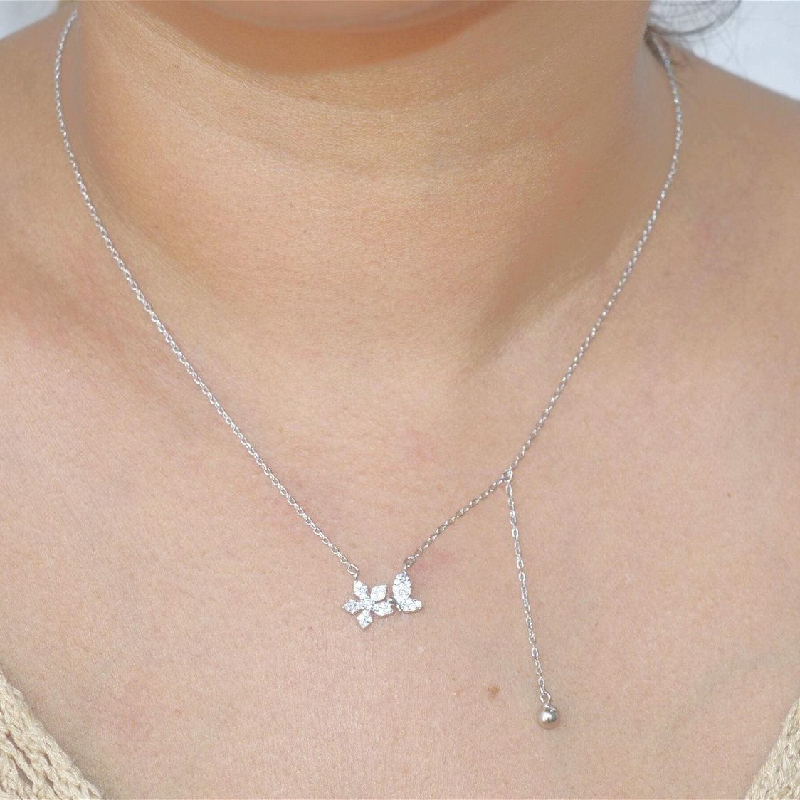 Blooming Butterfly Necklace - Luxevogue