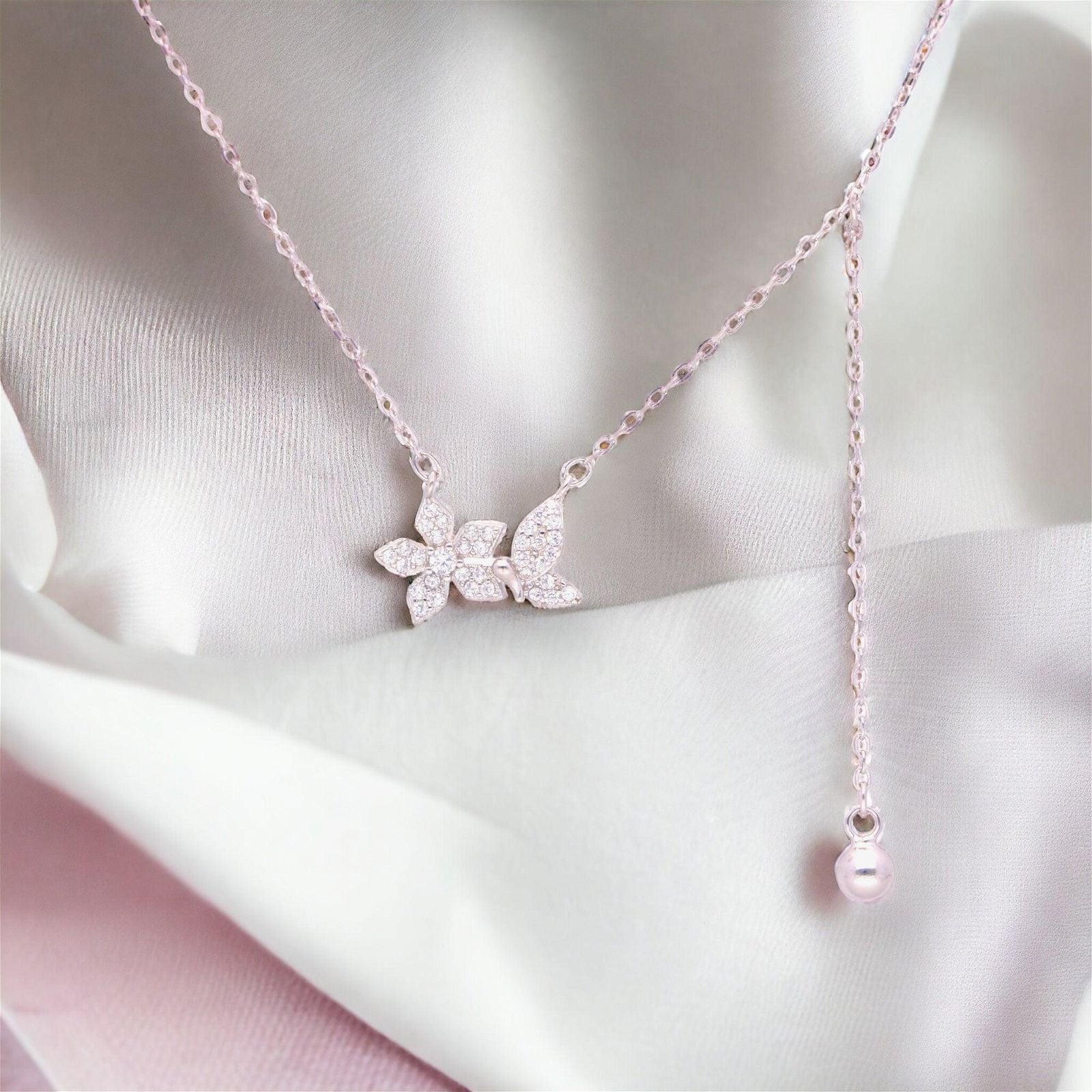 Blooming Butterfly Necklace - Luxevogue