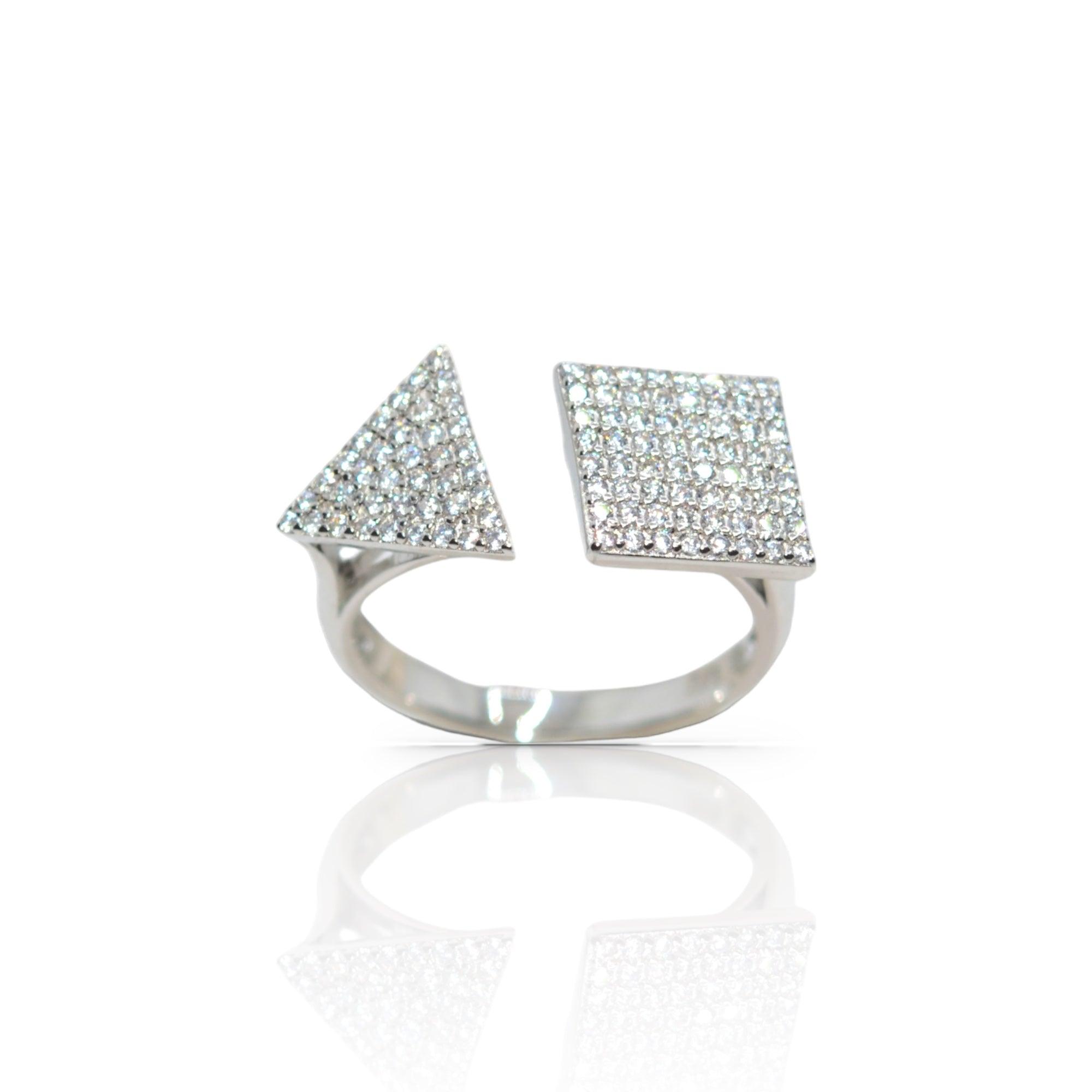 Contemporary Angles Ring - Luxevogue