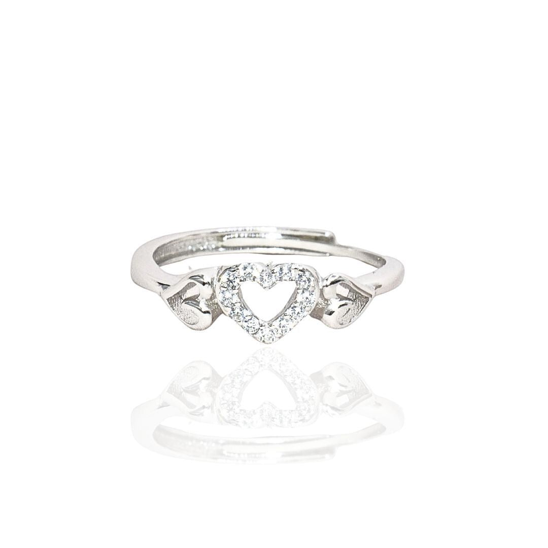 Heart-to-Heart 925 Silver Ring