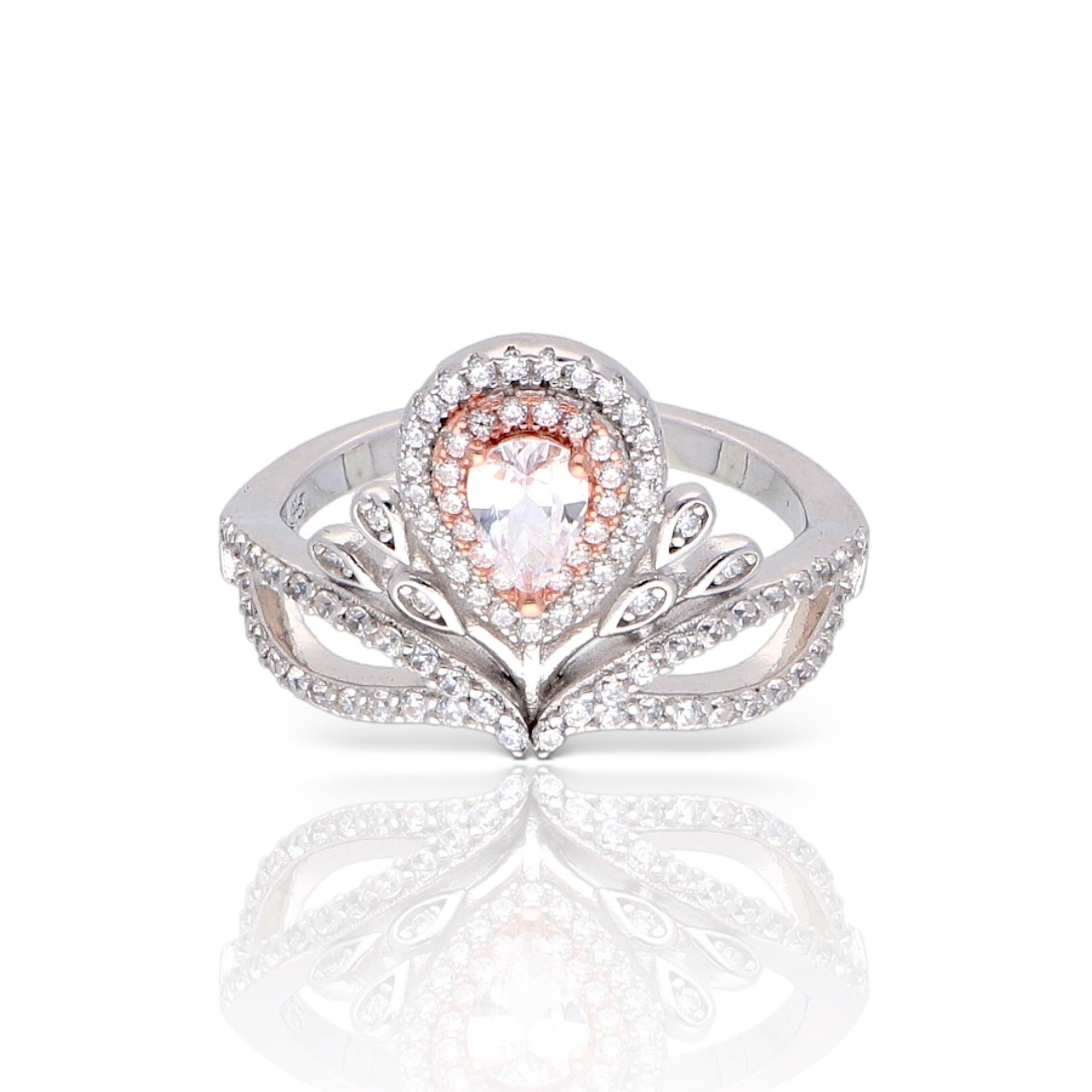 Crown Sparkle Ring - Luxevogue