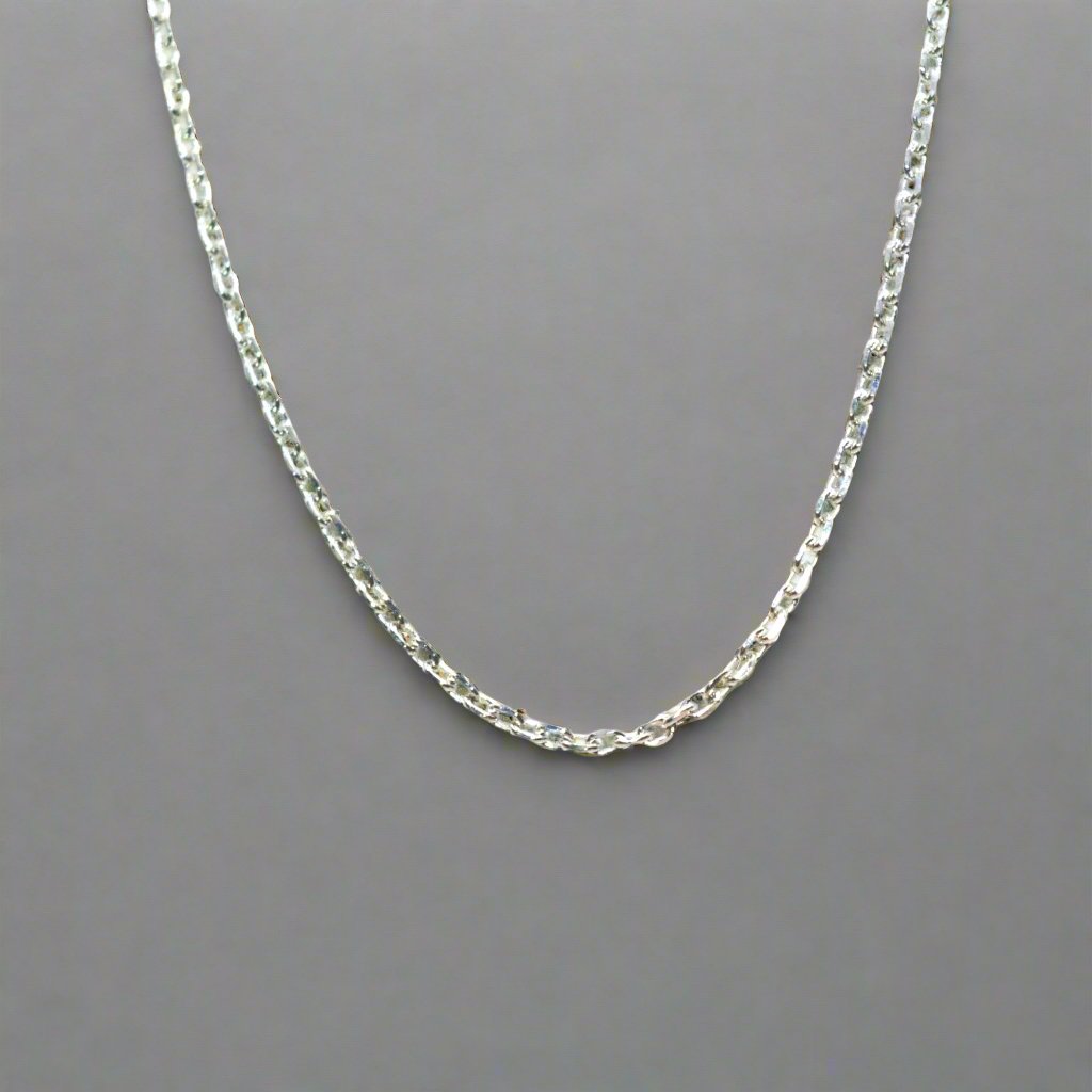 Enduring Oval Linked 925 Silver Chain Necklace - Luxevogue