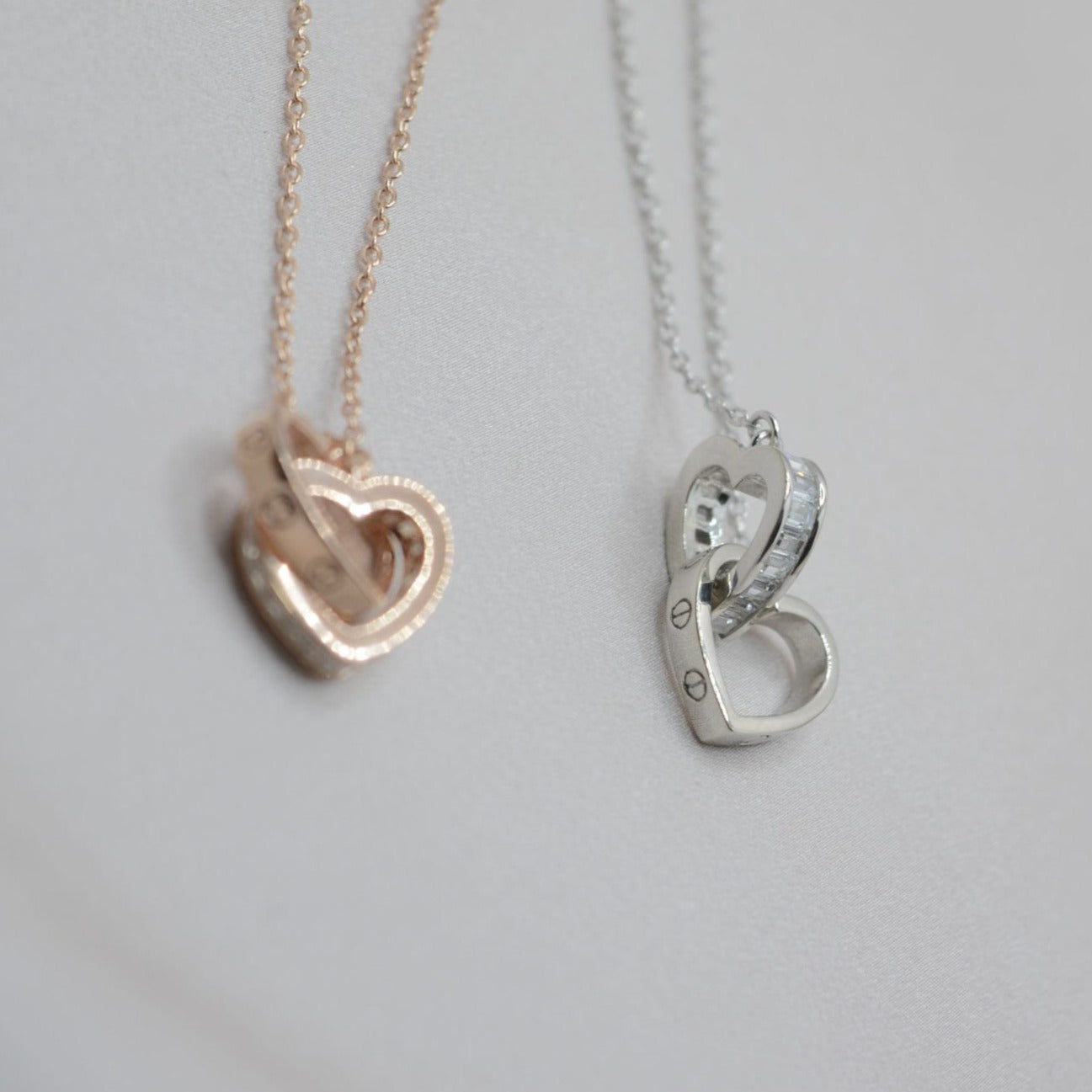 Entwined Hearts Necklace - Luxevogue