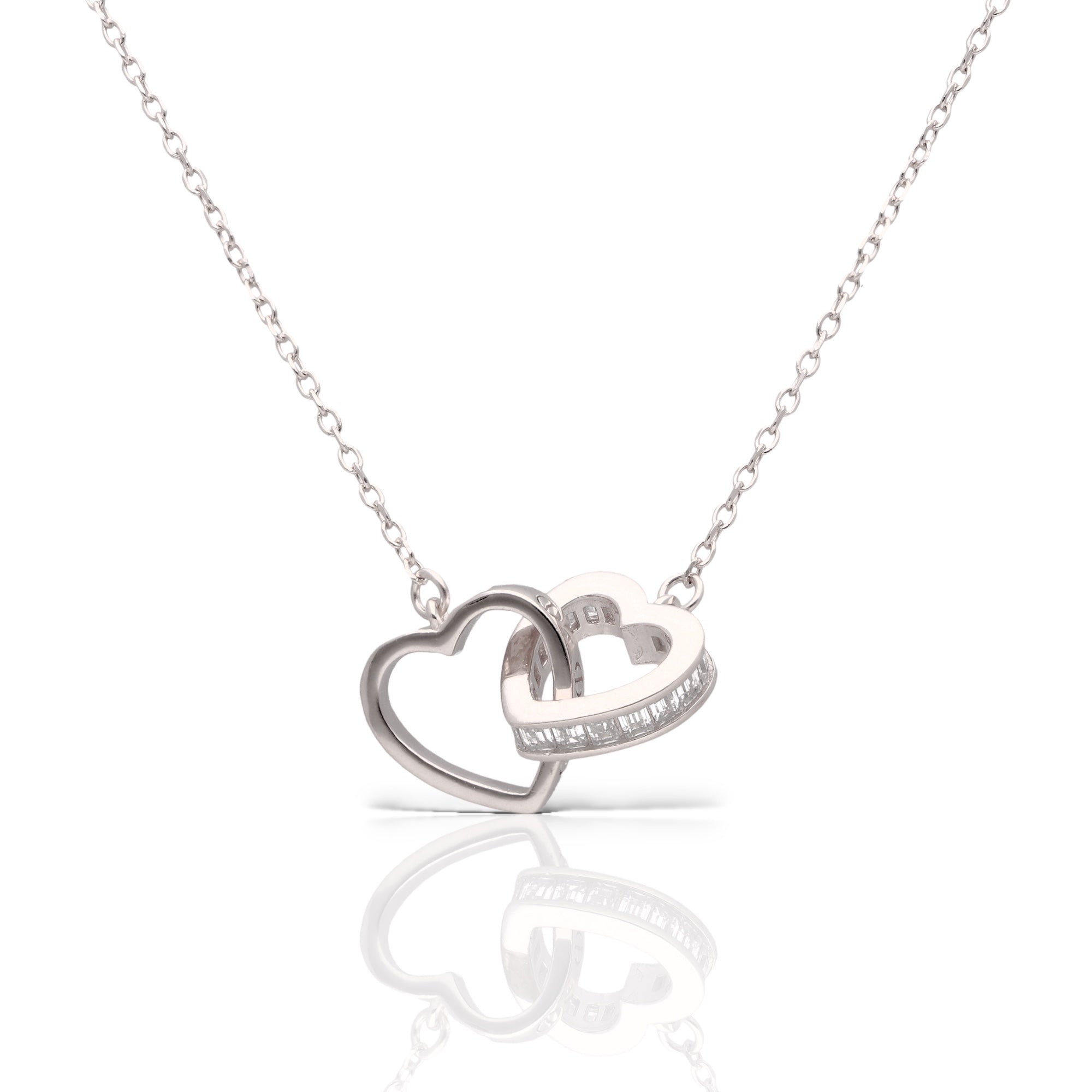 Entwined Hearts Necklace - Luxevogue