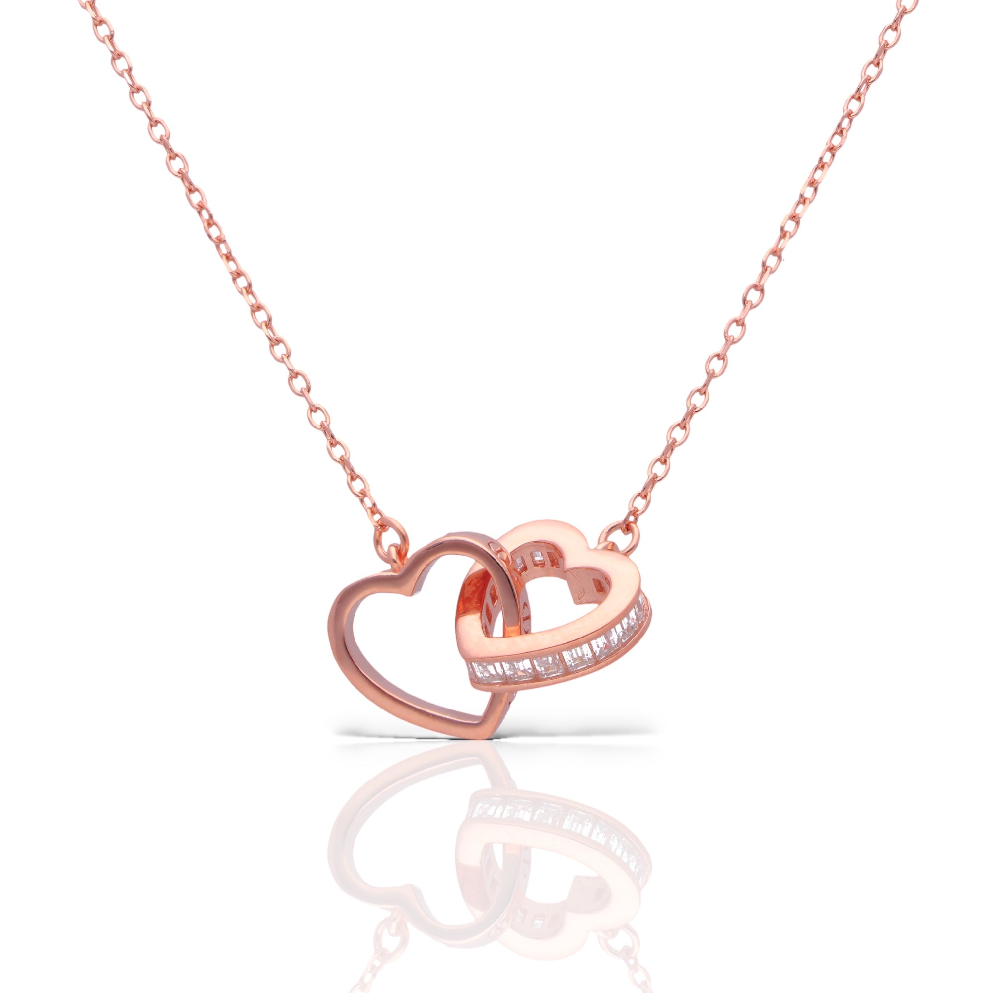 Entwined Hearts Necklace - Luxevogue