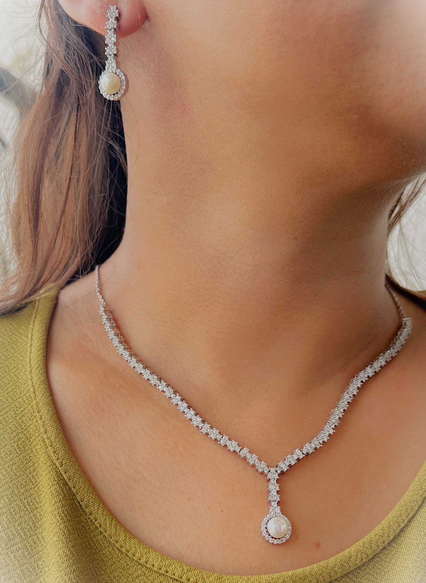 Ethereal Pearl Elegance Necklace set - Luxevogue