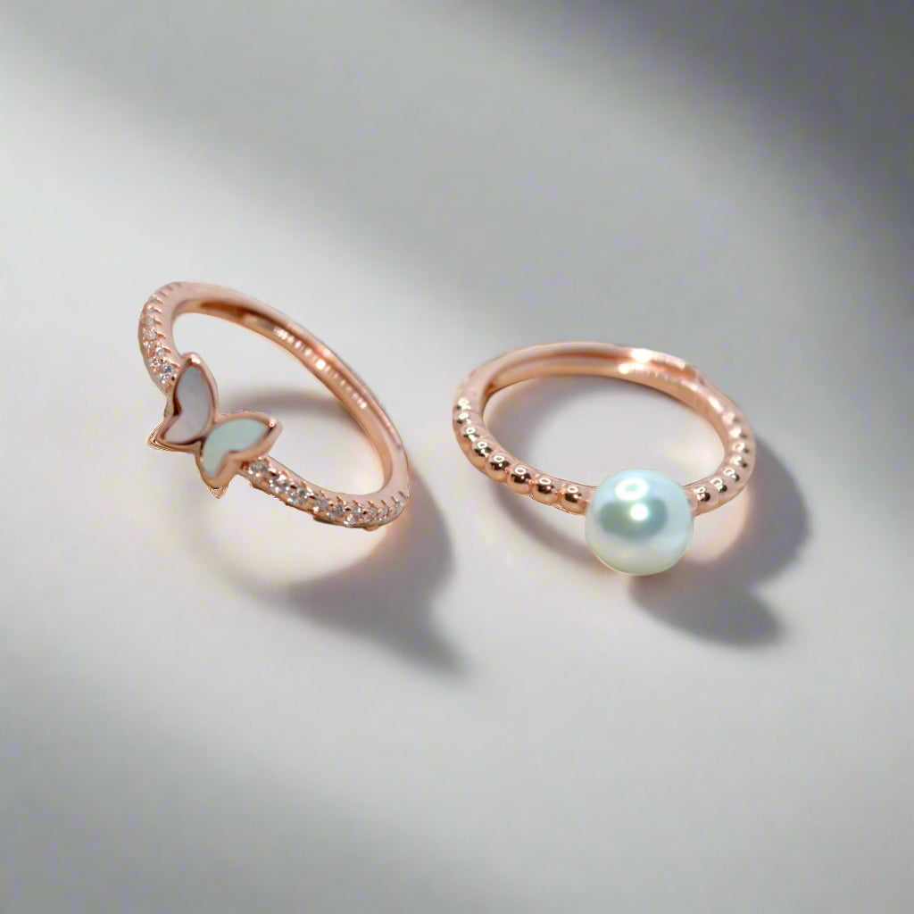 Gemstone Duo Ring - Luxevogue