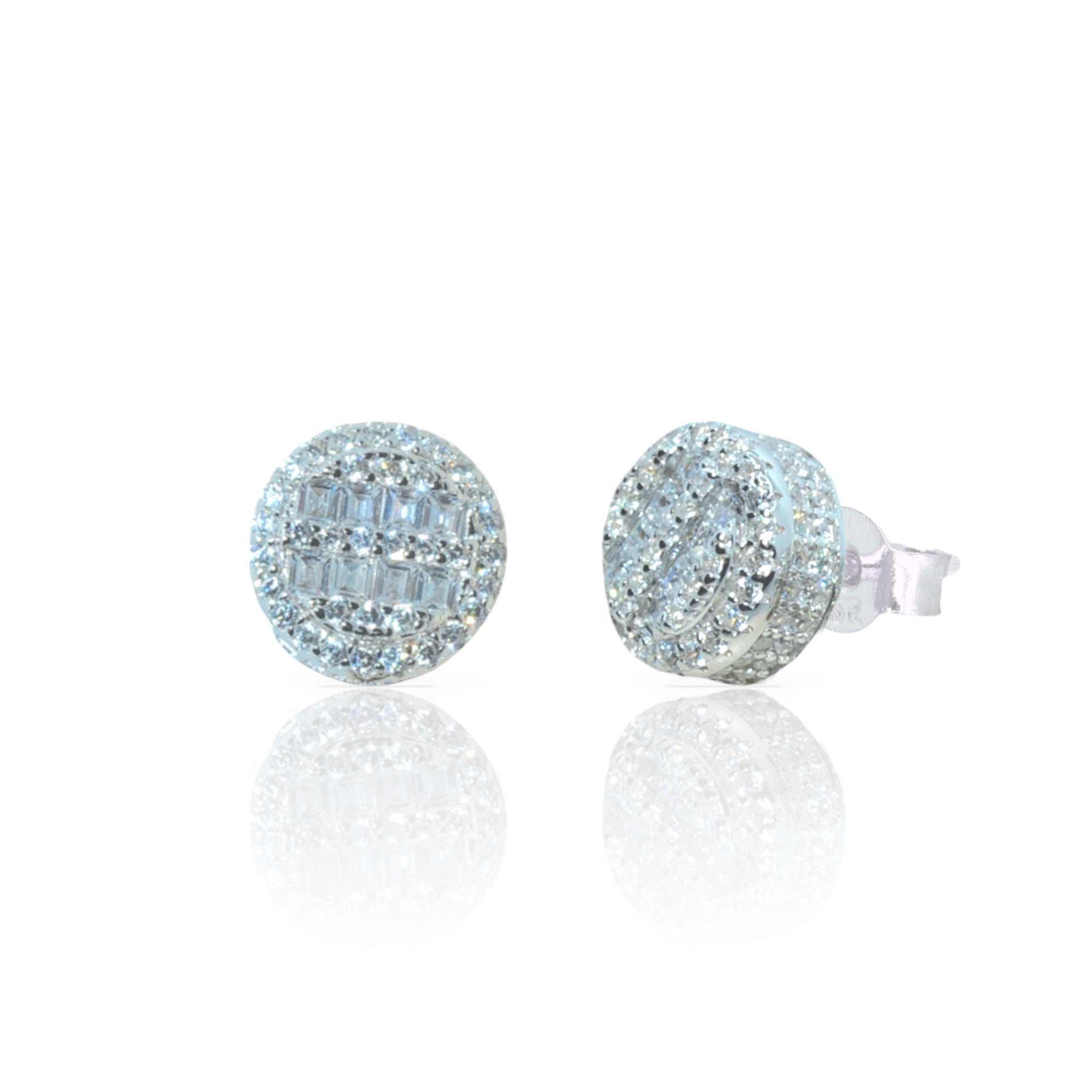 Gemstone Sparkle Stud Earrings - Luxevogue