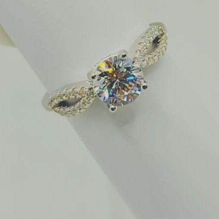 Infinite Solitaire Sparkle Ring - Luxevogue