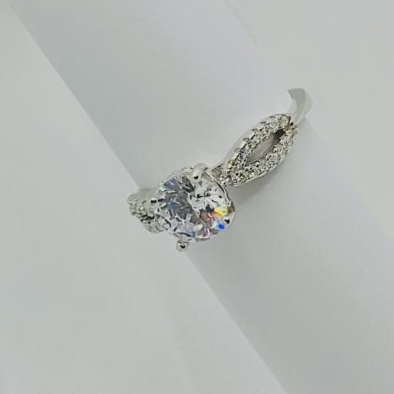 Infinite Solitaire Sparkle Ring - Luxevogue