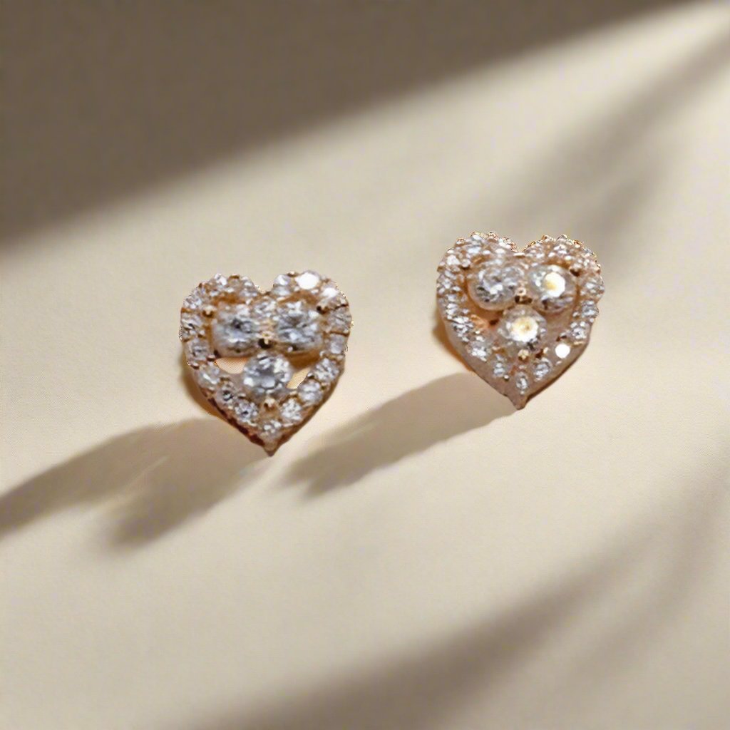 Mini Heart shaped Studs