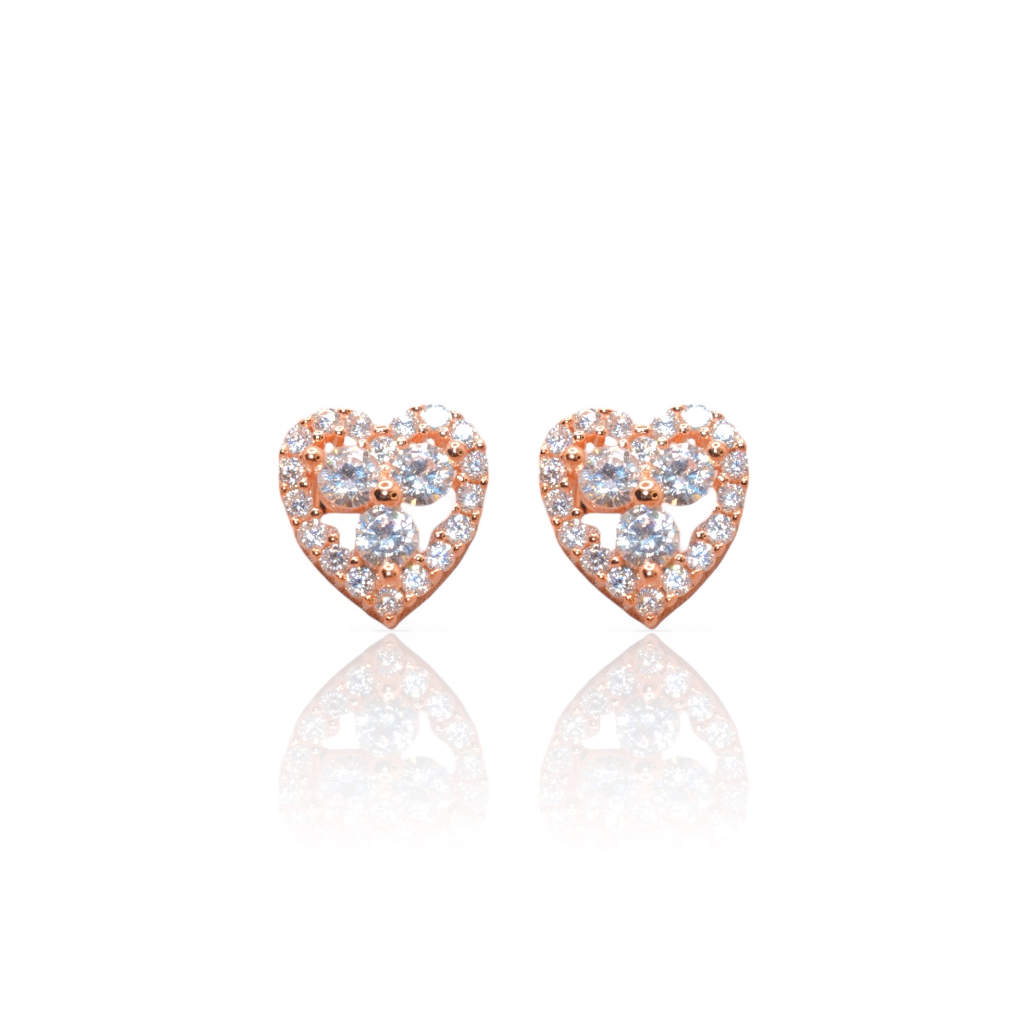 Mini Heart shaped Studs - Luxevogue