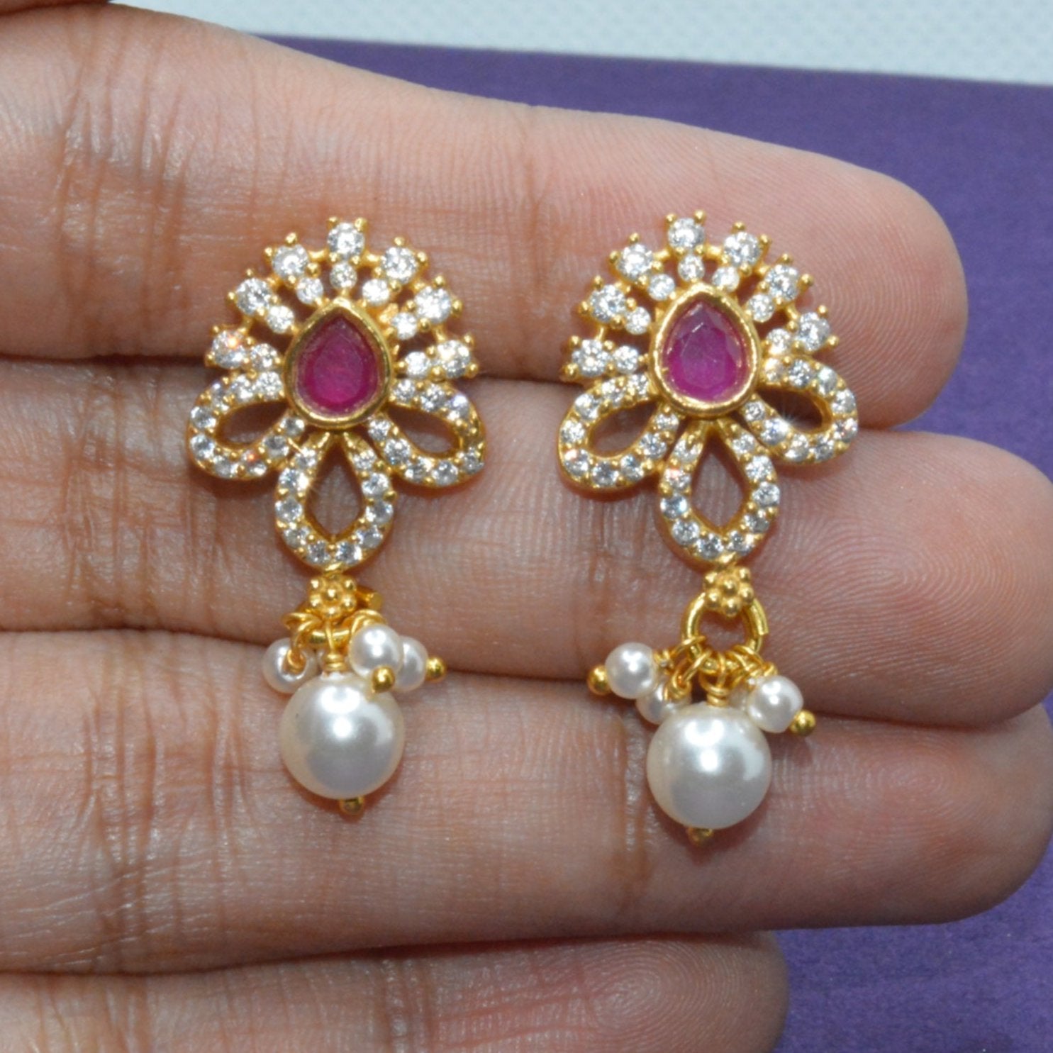 Pink Radiant Elegance Earring - Luxevogue