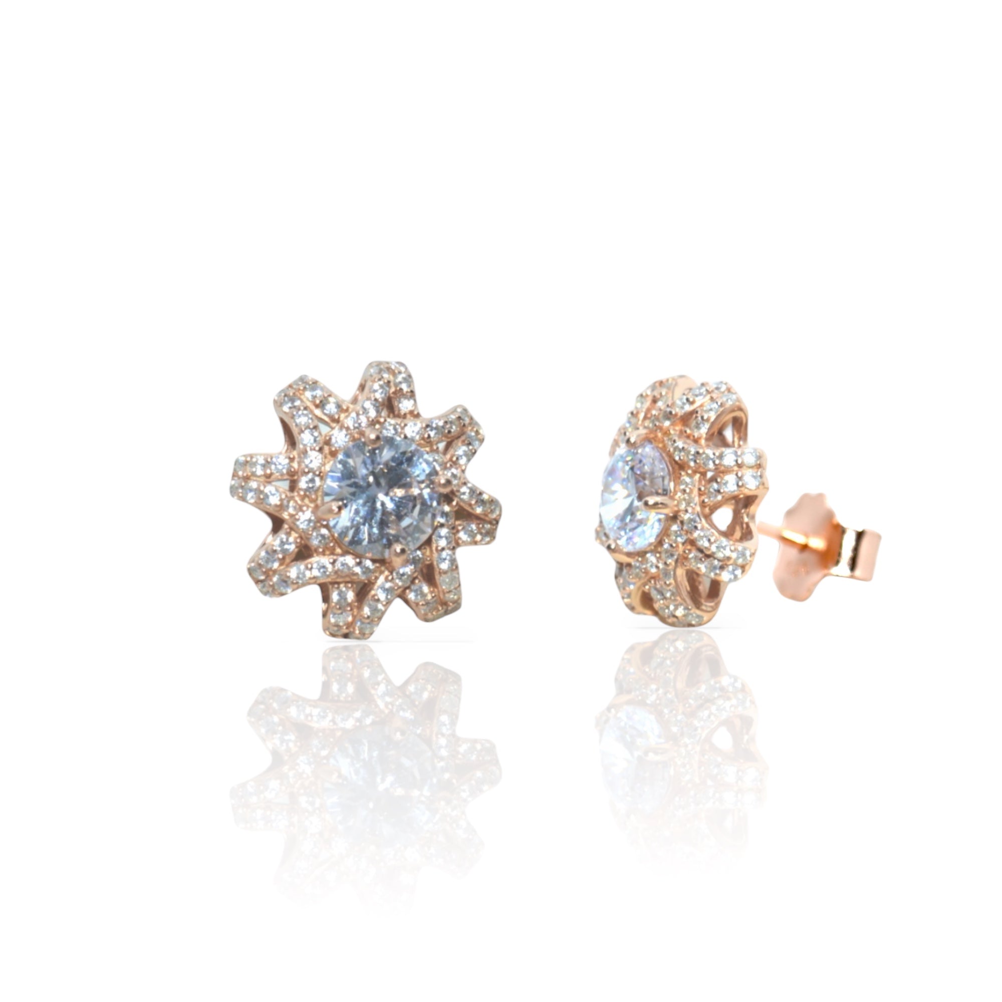 Radiant Blossom Studs Earrings - Luxevogue