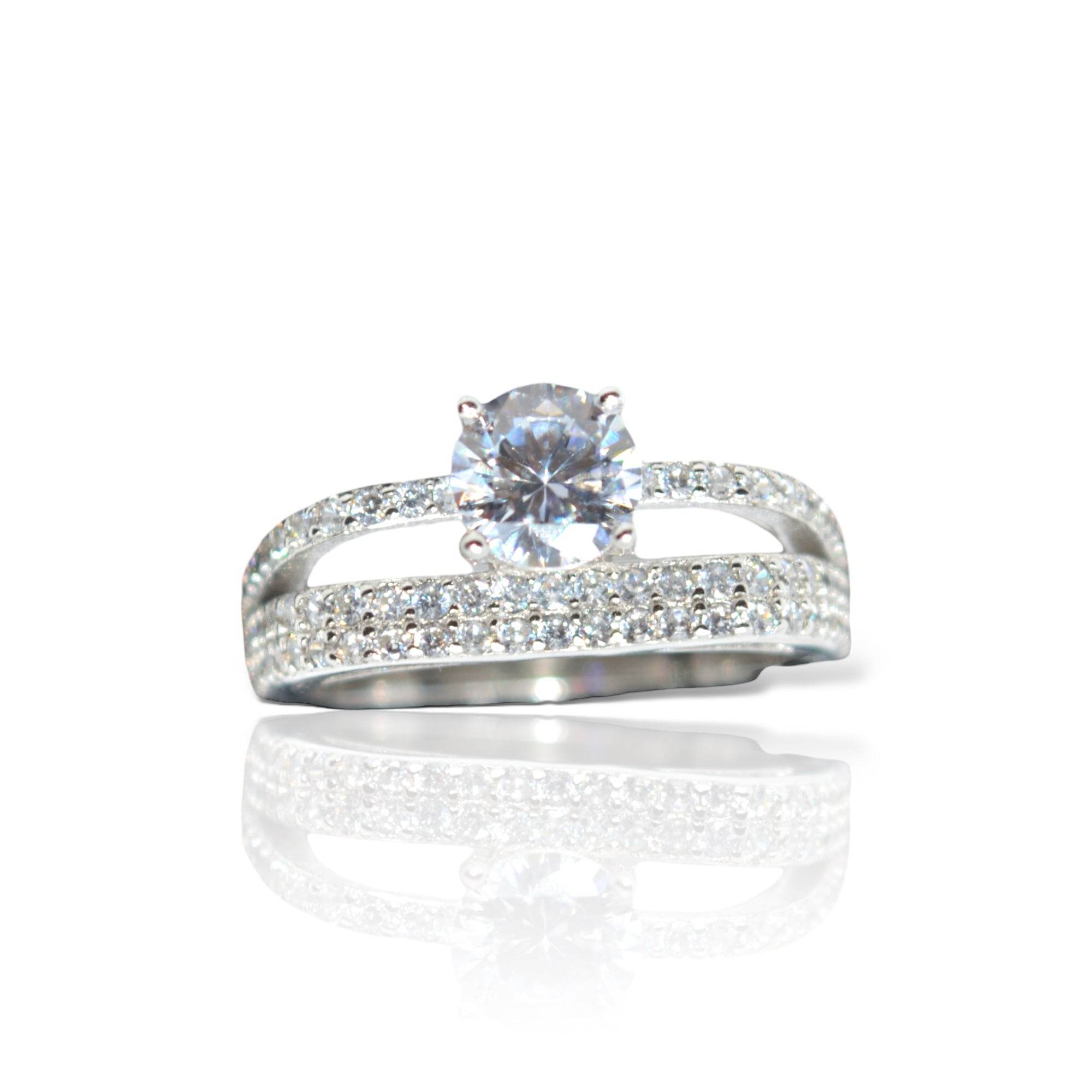 Scvle Ring Silver Sparkle Ring – Luxevogue