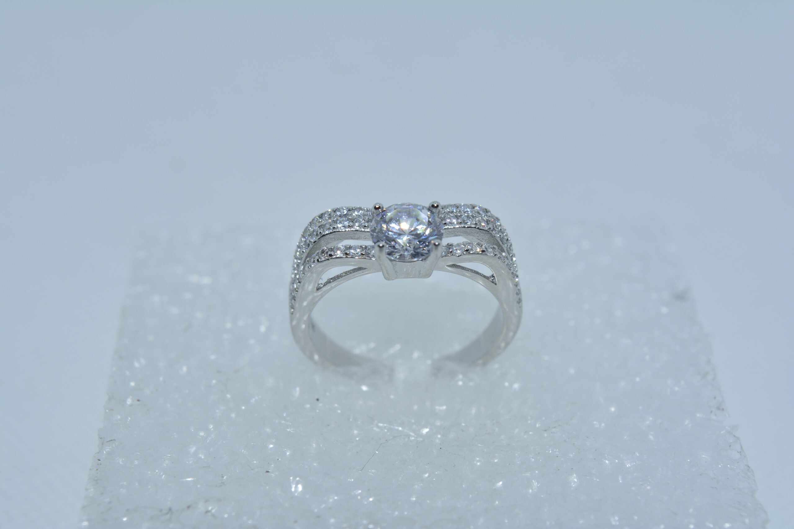 Silver Sparkle Ring - Luxevogue