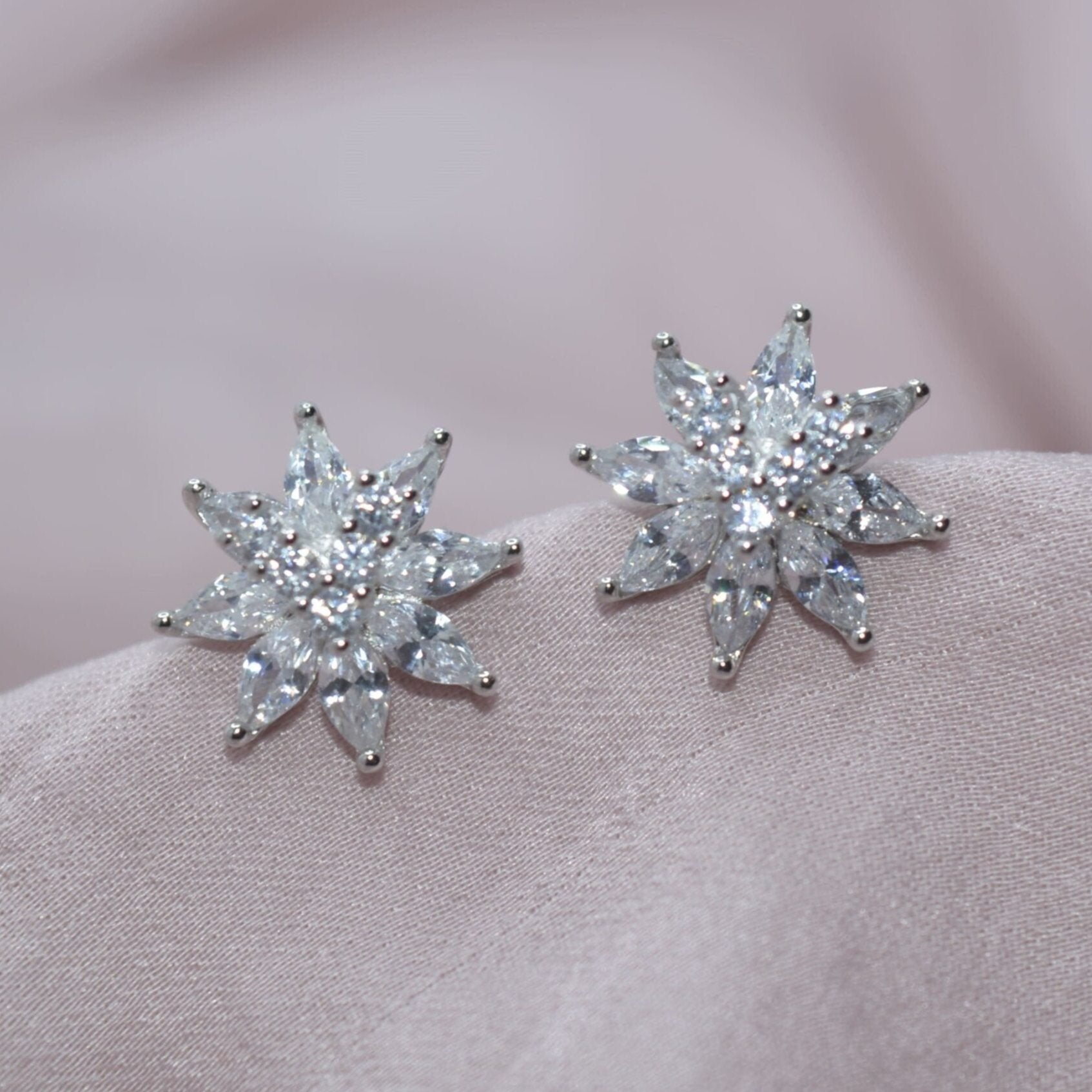 Snowflake Splendor Earrings - Luxevogue