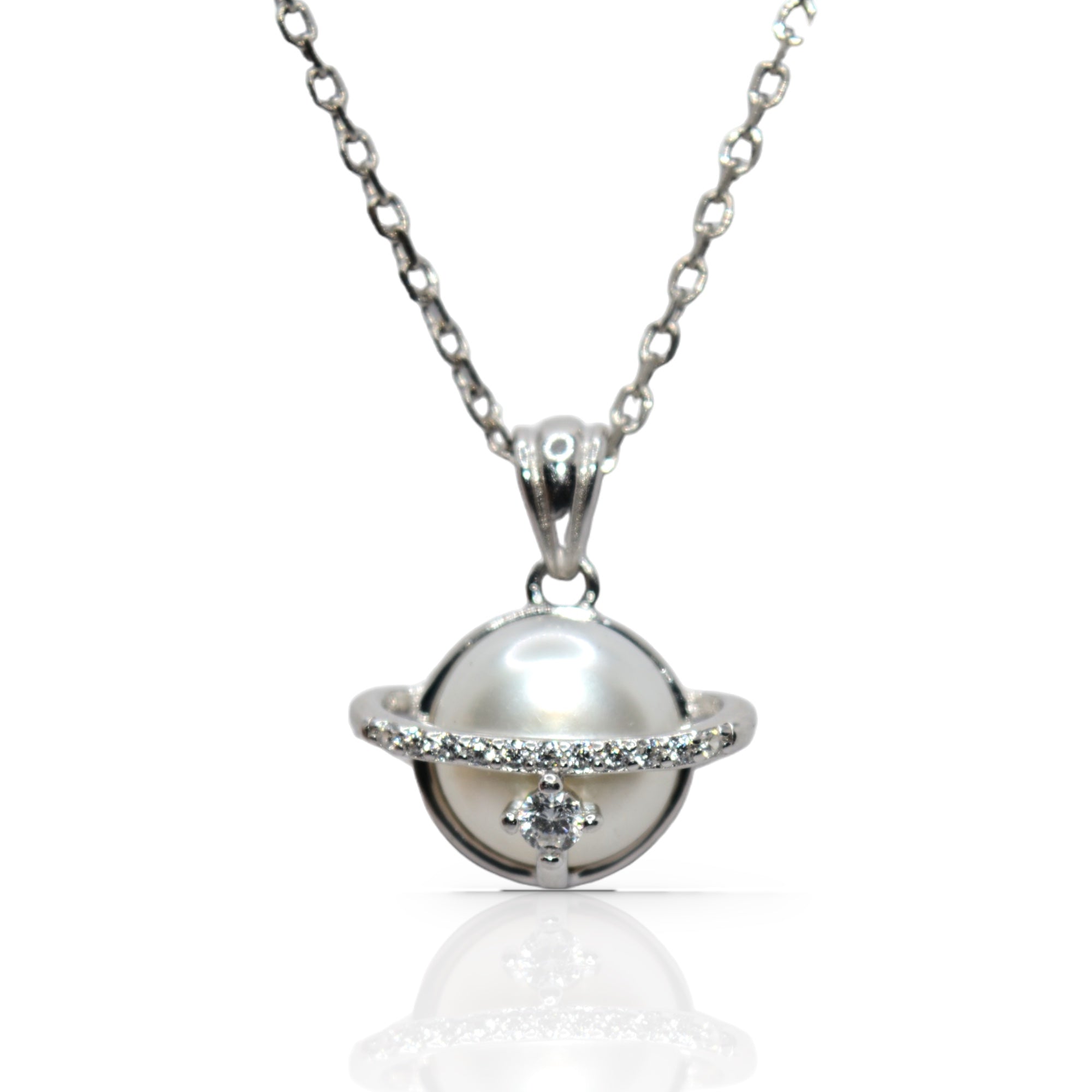 T-ring pearl pendant - Luxevogue