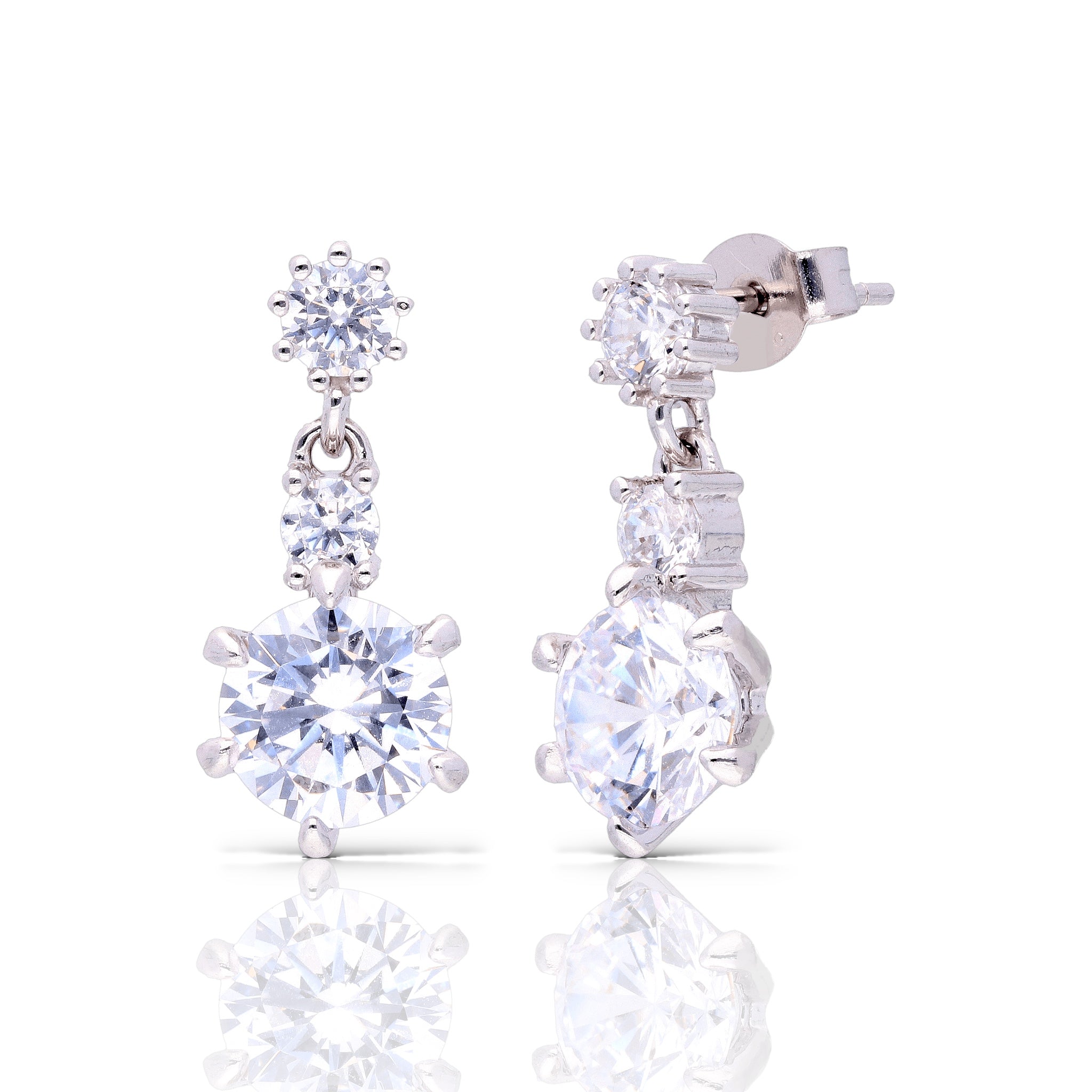 Threefold Elegance Earrings - Luxevogue