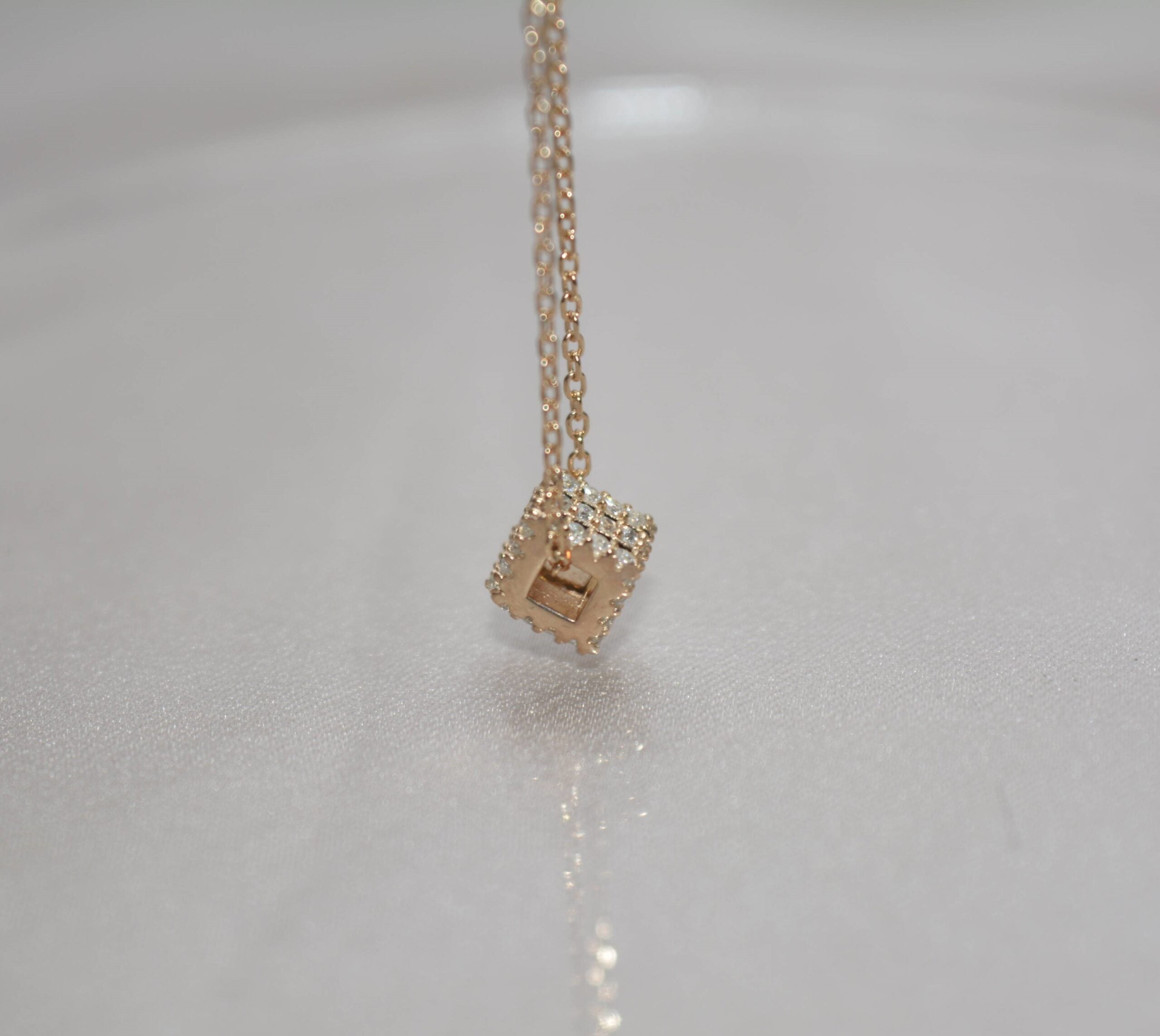 Tri-Cubed Pendant Necklace: Sterling Silver - Luxevogue